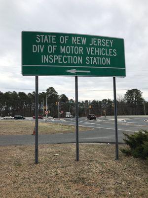 the sign on the main road