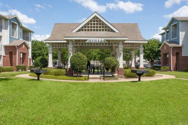 Community Gazebo with BBQ grills