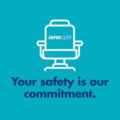 For your safety we do the following: -Sanitize the stations, hands, lobby area, CC terminal, new capes per customers, masks, take temps.