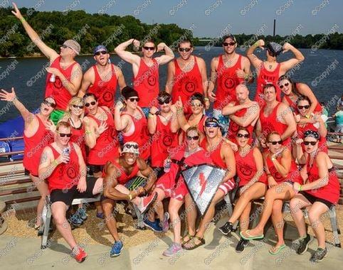 Why paddle Montgomery's Dragon boat Race & Festival with Kickballers? Simple-we have the most fun & smile all the time.