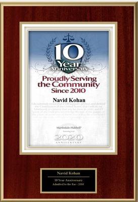 Navid Kohan Proudly Serving the Community since 2010 Bankruptcy and Car Accidents