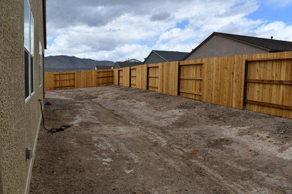 Before-east fence line looking west