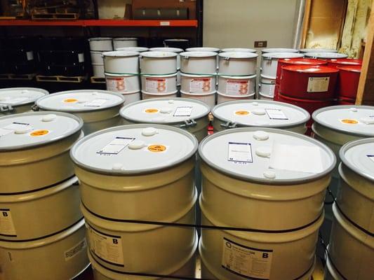 Spray Foam Insulation Barrels