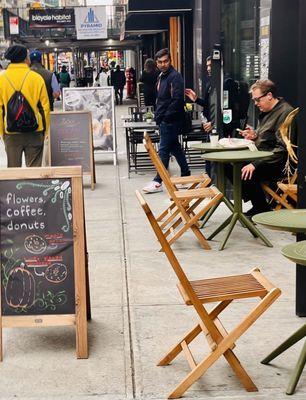 Sidewalk seats