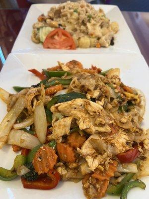 Drunken noodles Pineapple Fried Rice