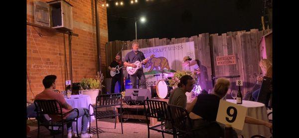 The Ram performing on our covered patio