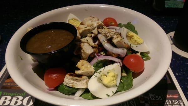 Cranberry, walnut, & spinach salad.