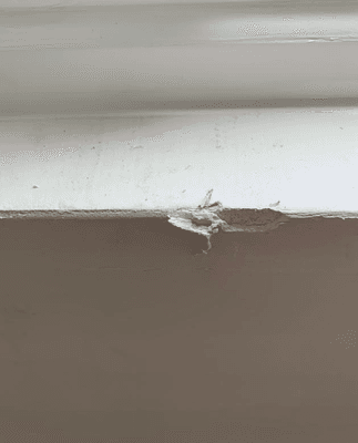 damaged drywall