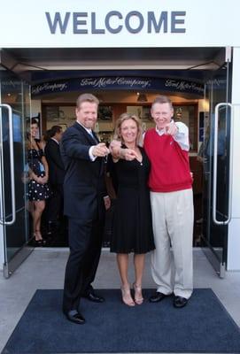 Randall and Sherry Reed, owners with Alan Mulally, Ford CEO