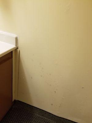 Stain on wall. Disgusting.