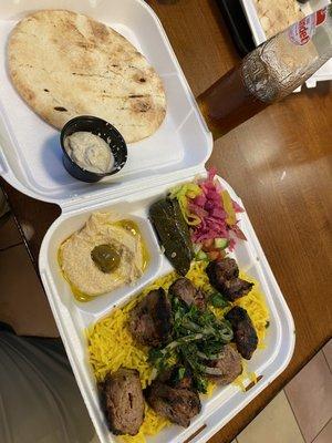 Lamb Kabob Plate #11