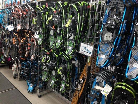 New and used snowshoes