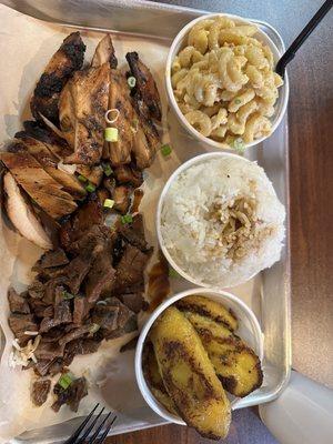 Island Plate plus plantains