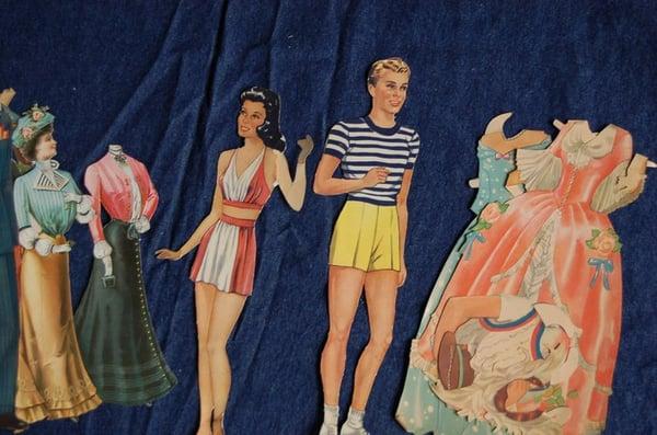 vintage paper dolls