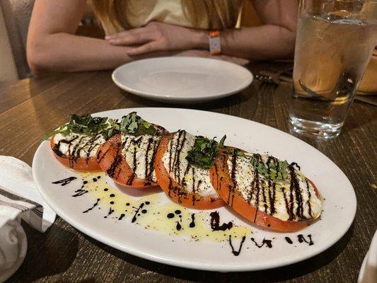 Beautiful and tasty caprese