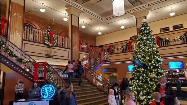 Theater lobby.