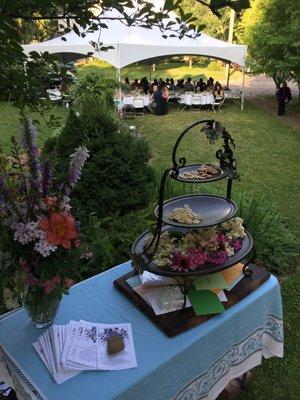 The large tent comfortably held 11 5' tables.