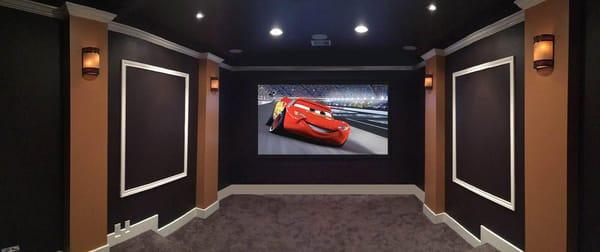 From Bedroom to a Home Theater, we did the entire conversion to meet and exceed customer's requirements.