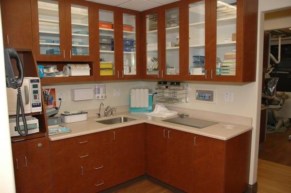 State of the Art sterilization center, featuring dual autoclaves and a cassette system that minimizes instrument handling