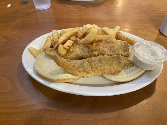 Fish Sandwich and Fries