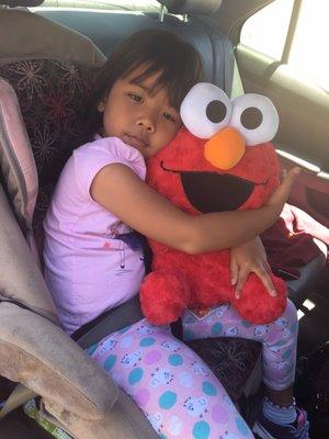 Her Elmo prize that I won from Japan came in the mail today :-)