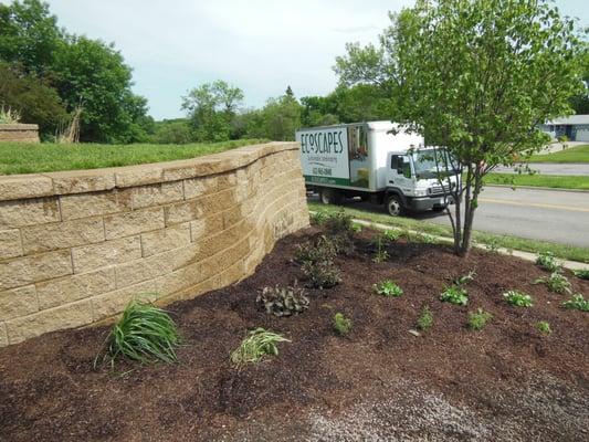 New retaining wall in Bloomington, MN