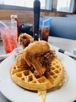 Chicken and waffles