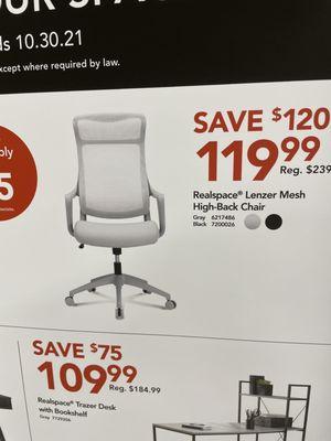 Original price $239.99 and on sale for $119.99... dang good deal!