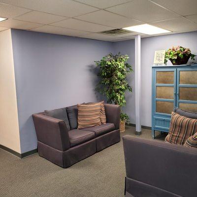 Here is our entryway waiting room