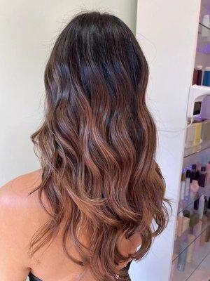 Caramel Balayage color