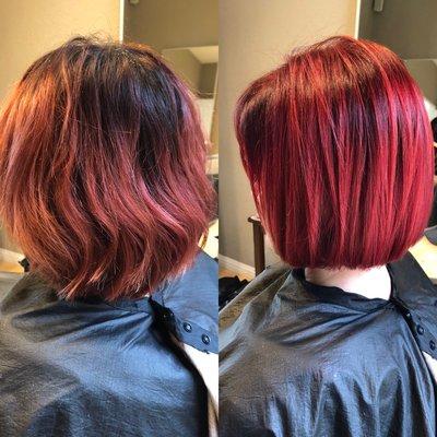 Cut/Color By Cortney
*before and after