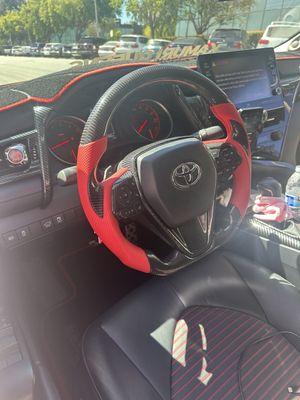 New steering wheel