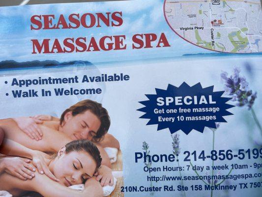 Seasons Massage Spa