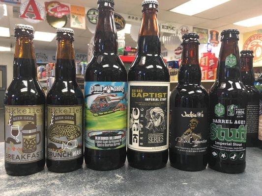 Just a few of the amazing beers you can find here at Cappy's Norwood *inventory changes with the season*