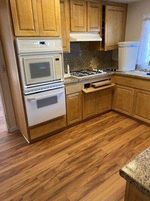 Kitchen after floor install