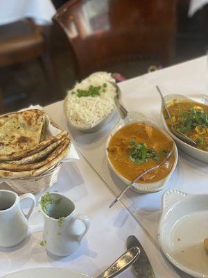 Chicken Tikka Kabab  Naan bread