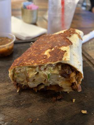 Asada Burrito size large.