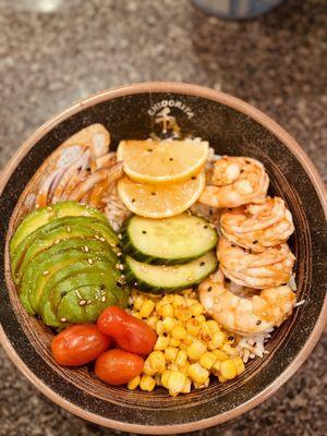 Shrimp Avocado Poke Bowl