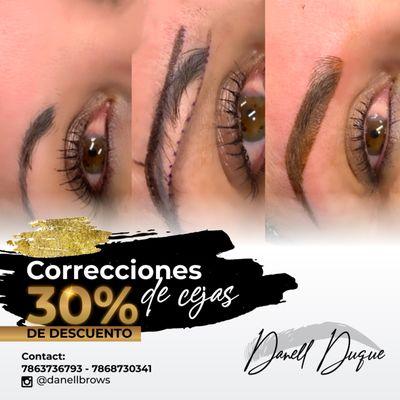 EXPERTA en correcciones de Micropigmentaciones antiguas o mal realizadas.  contactanos por whatsappa para citas https://wa.me/17863736793