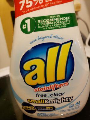 ALL LAUNDRY DETERGENT IS WHAT I GOT ... WHAT I ORDERED the All FABRIC SOFTENER.