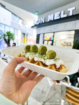 Matcha croffle