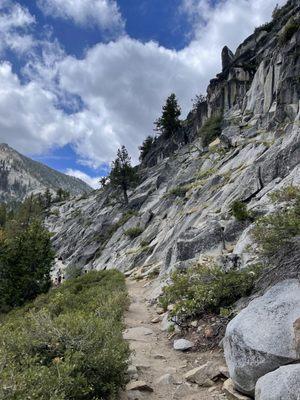 The trail up to the falls