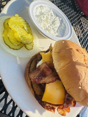 Bacon Cheeseburger & Cottage Cheese