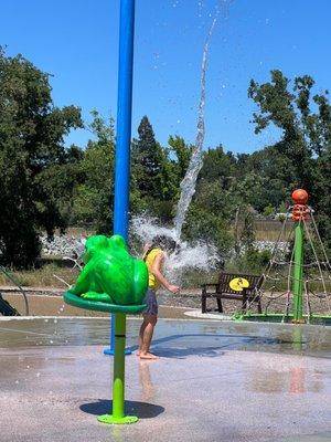 Splash pad area (there are 3 other water features not shown)