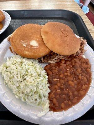 Chopped Bar-b-que plate