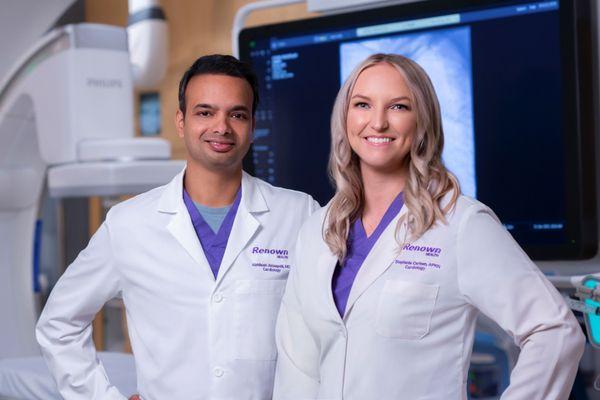 Two Renown cardiology providers posing for a photo