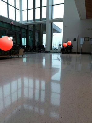 Clinic entrance. Lots of Amish folks today.