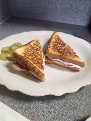 Grilled ham & cheese sandwich