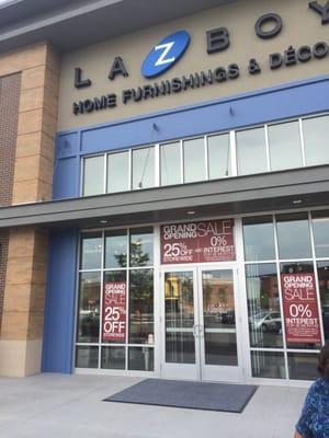 Entrance to new Laz-Boy at Easton Gateway. 30% off today.