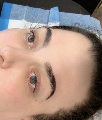 Brow Lamination, Lash Lift and tint!